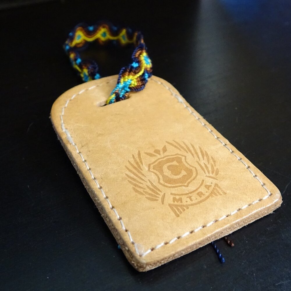 Consuela Leather Luggage Tag